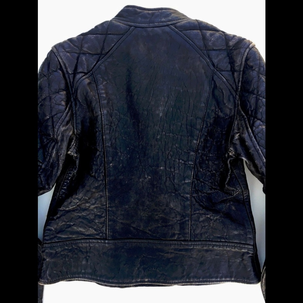 All Saints Quilted Leather Astor Biker Jacket NWT - Picture 4 of 6